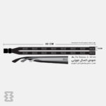 بند عینک ایگل سی مدل کتان طرح ایکات زنده