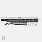 بند عینک ایگل سی مدل کتان طرح خطوط کانتور آبی