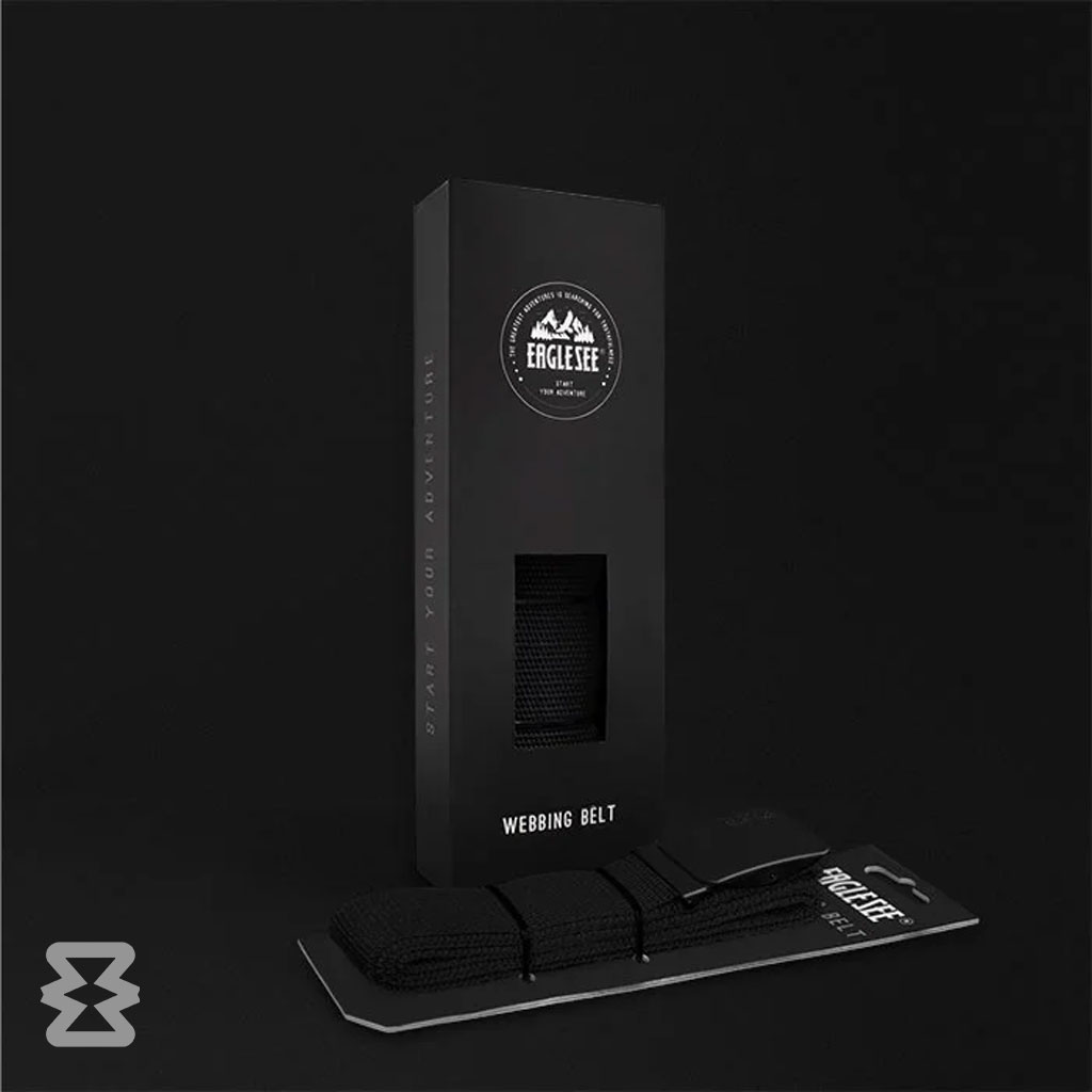 کمربند ایگل سی مدل مشکی ساده