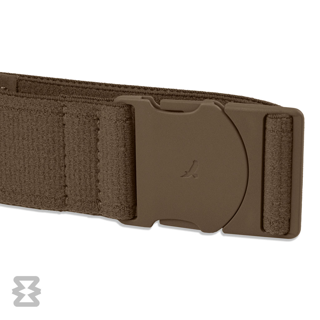 کمربند استاندارد ایگل سی مدل کشبافت ساده قهوه‌ای