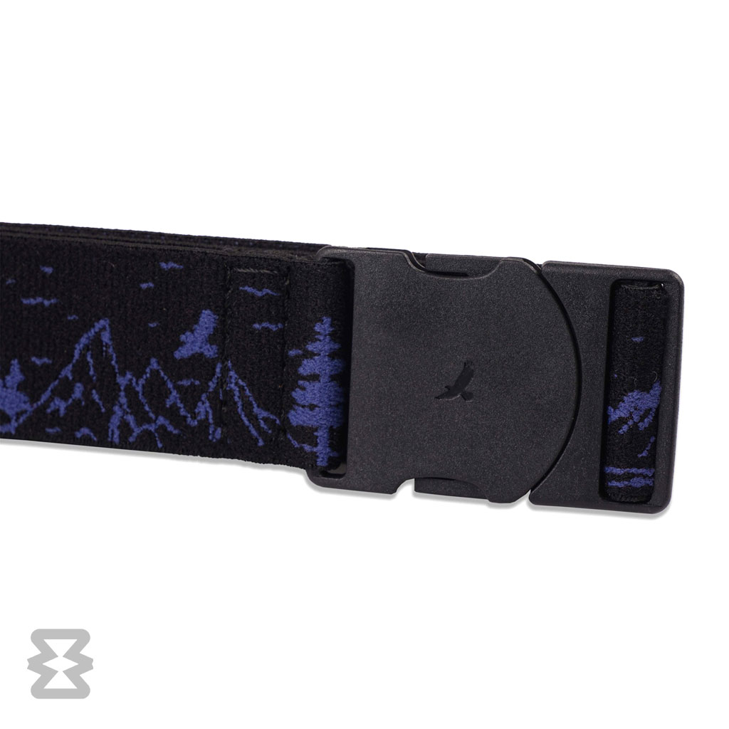 کمربند اسلیم ایگل سی مدل کشبافت ادونچر طرح جنگل طوسی مشکی