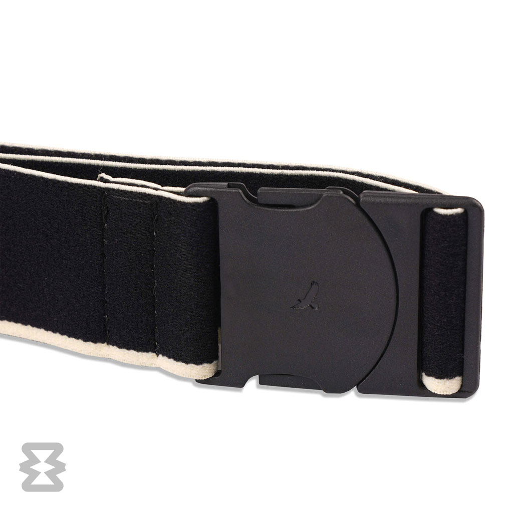 کمربند استاندارد ایگل سی مدل کشبافت ادونچر طرح عقاب مشکی