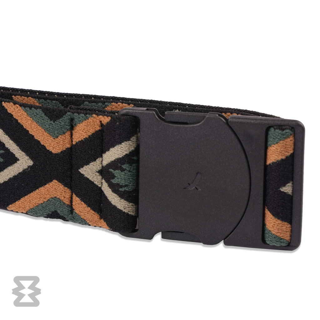 کمربند استاندارد ایگل سی مدل کشبافت ادونچر طرح قبیله‌ای سبز کرم