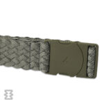 کمربند اسلیم ایگل سی مدل کشبافت بافت‌دار سبز زیتونی