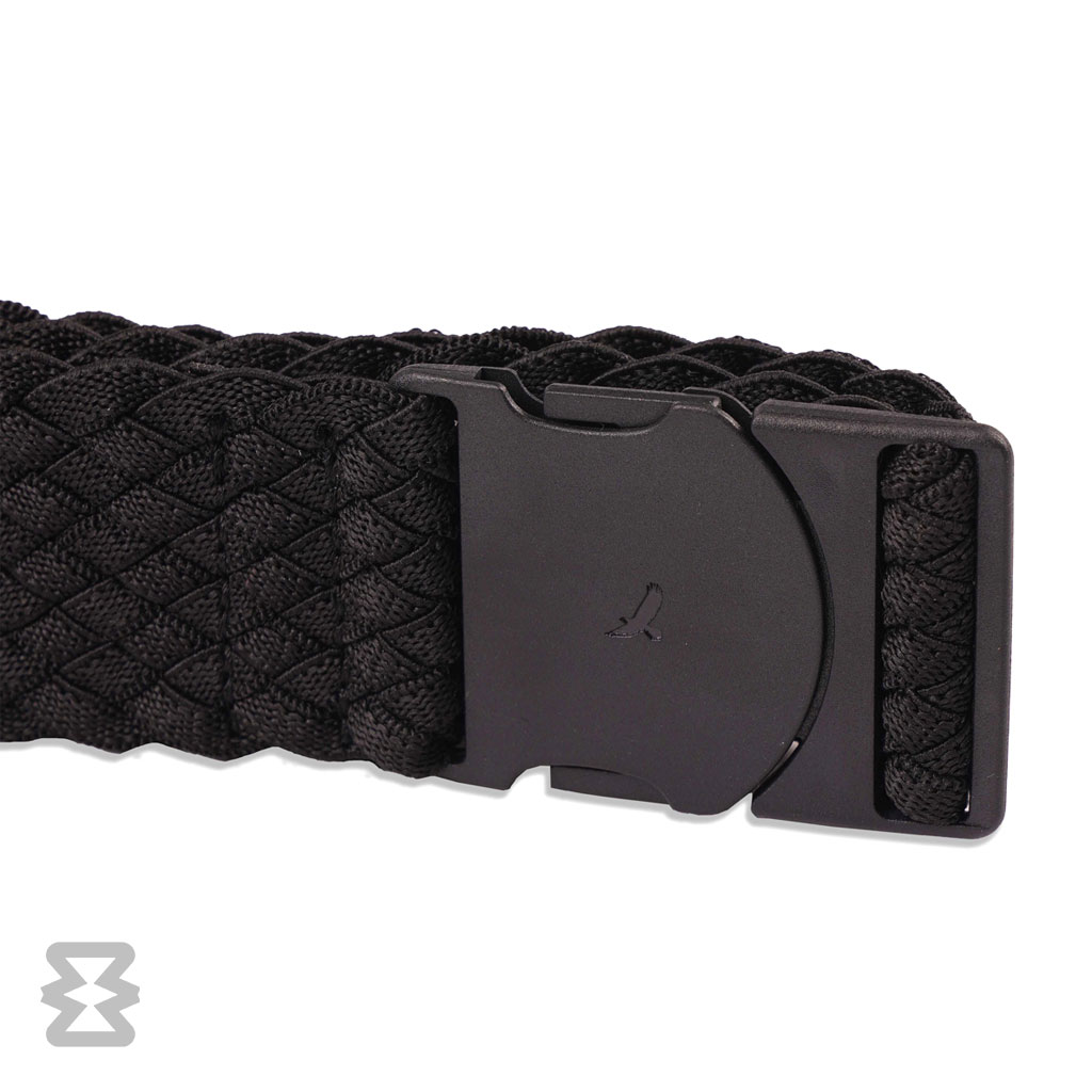 کمربند استاندارد ایگل سی مدل کشبافت بافت‌دار مشکی