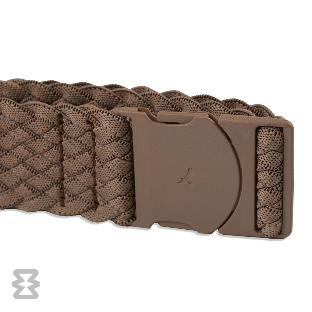 کمربند استاندارد ایگل سی مدل کشبافت بافت‌دار قهوه‌ای