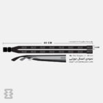 بند عینک ایگل سی مدل کتان ساده طوسی تیره