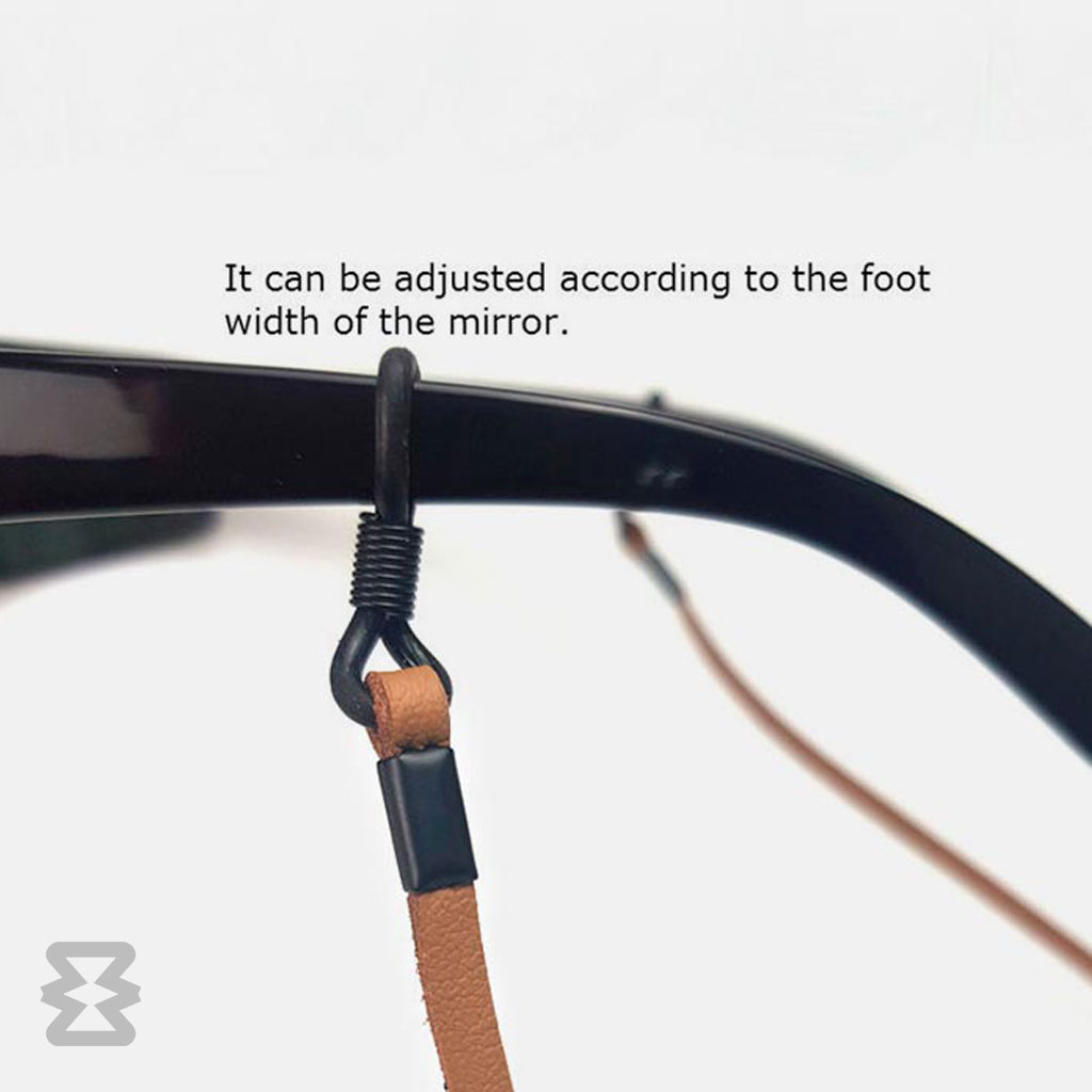 بند عینک ایگل سی مدل چرم کلاسیک قهوه‌ای