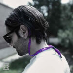 بند عینک ایگل سی مدل کتان طرح انتزاعی بنفش