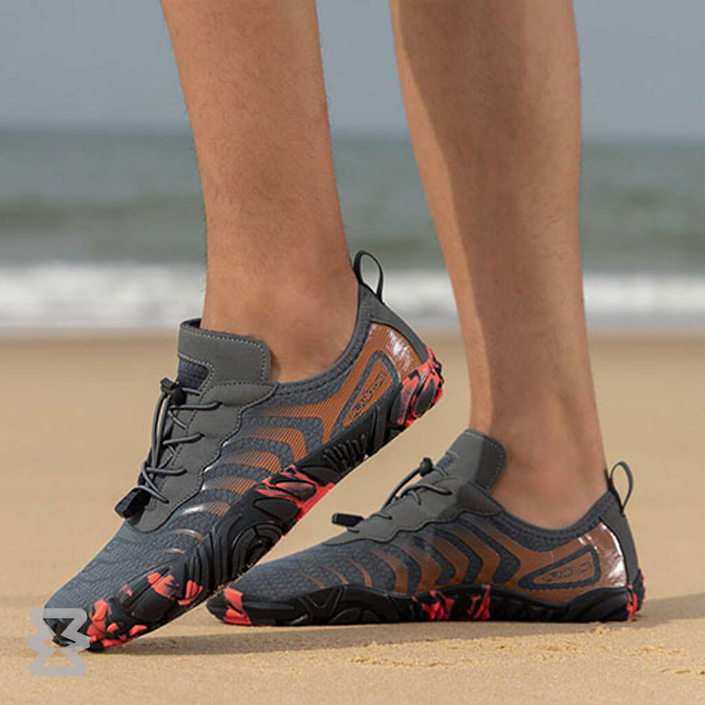 کفش آبی مردانه Plankzone مدل Atlas رنگ نارنجی مشکی