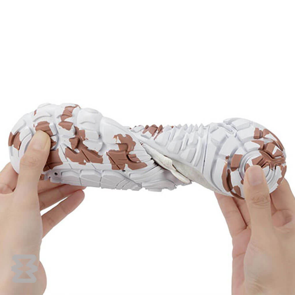 کفش آبی زنانه Plankzone مدل Reghez رنگ سفید قهوه ای