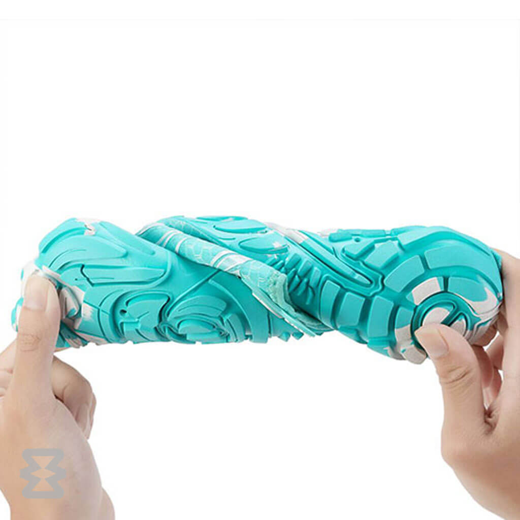 کفش آبی زنانه Plankzone مدل Leymar رنگ سفید آبی