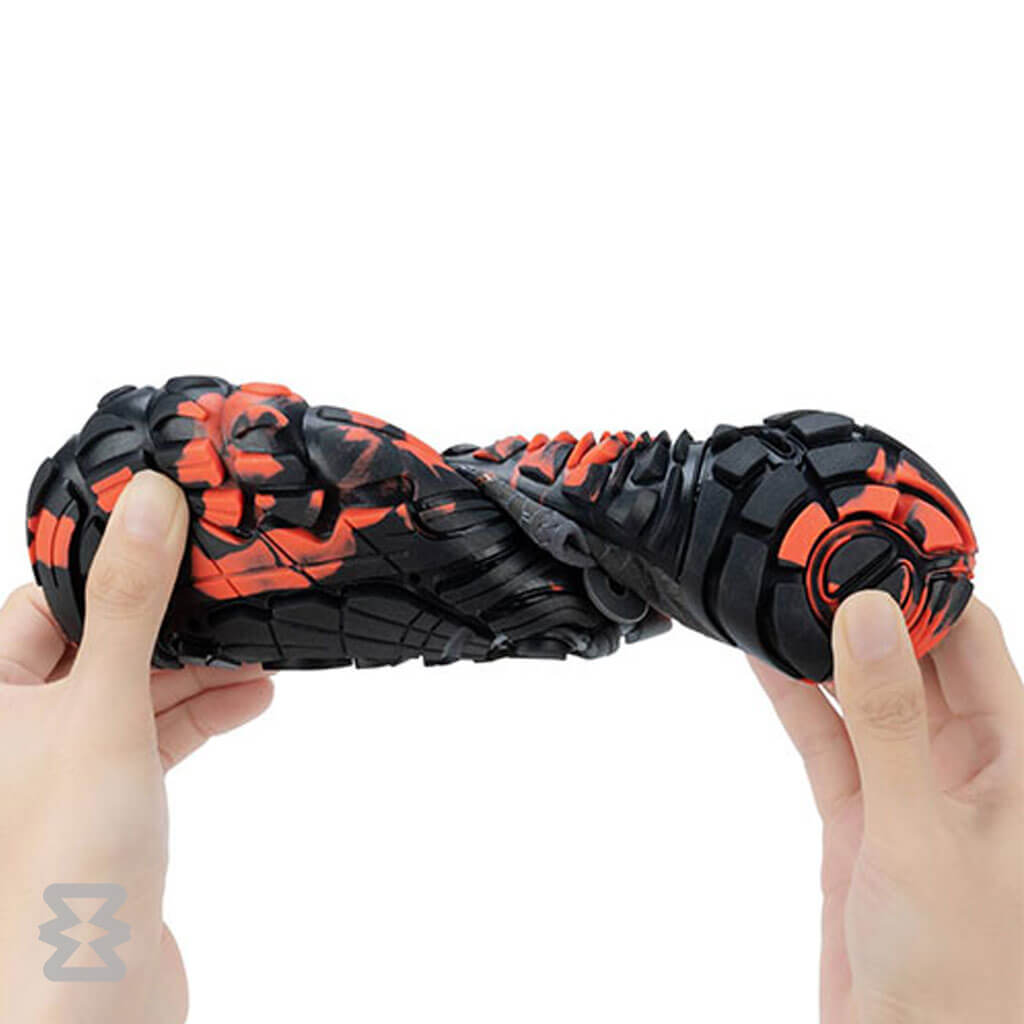 کفش آبی مردانه Plankzone مدل Reghez رنگ مشکی نارنجی