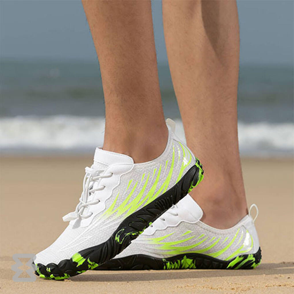 کفش آبی زنانه Plankzone مدل Deep Ocean رنگ سفید سبز