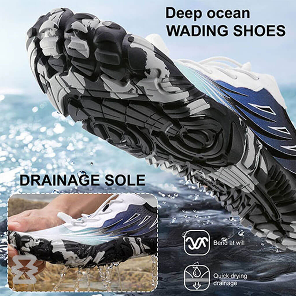 کفش آبی مردانه Plankzone مدل Deep Ocean رنگ سفید آبی