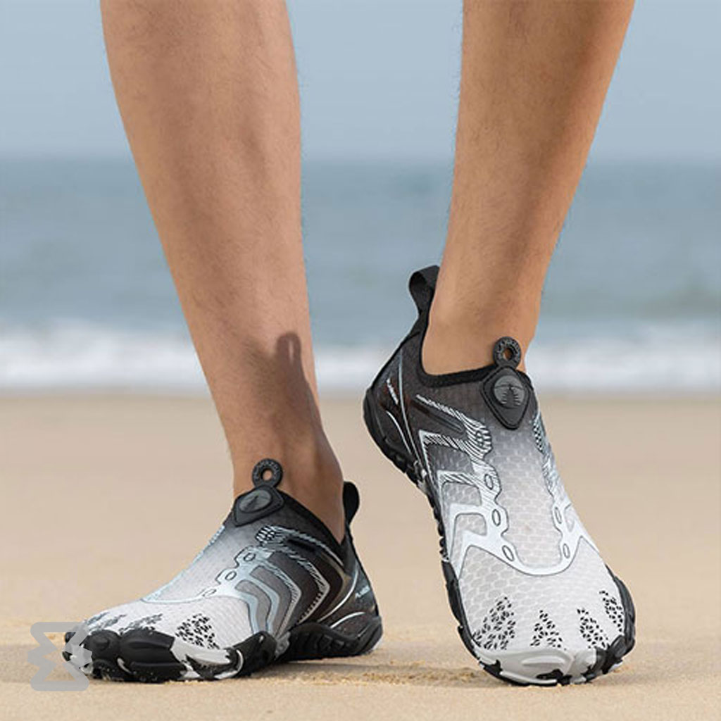 کفش آبی مردانه Plankzone مدل Reghez رنگ مشکی سفید