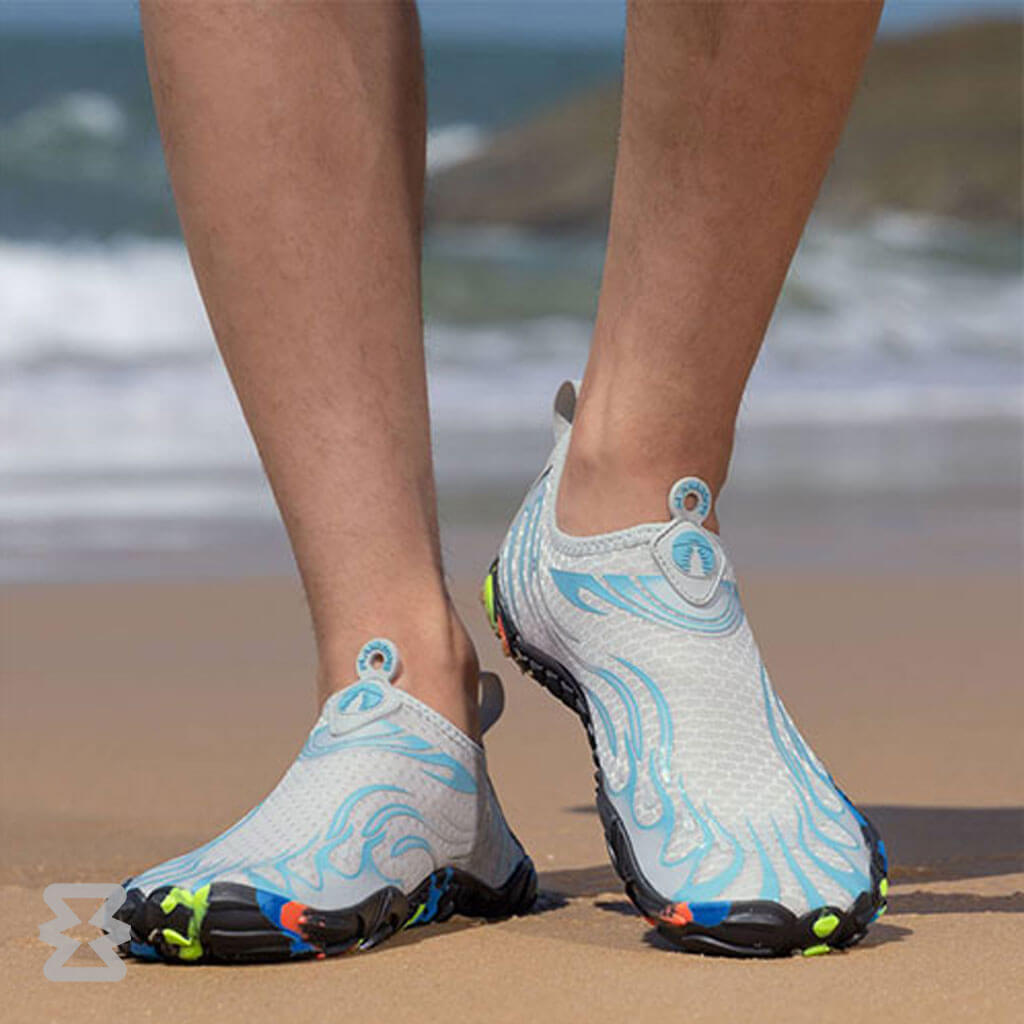 کفش آبی مردانه Plankzone مدل Leymar رنگ آبی طوسی