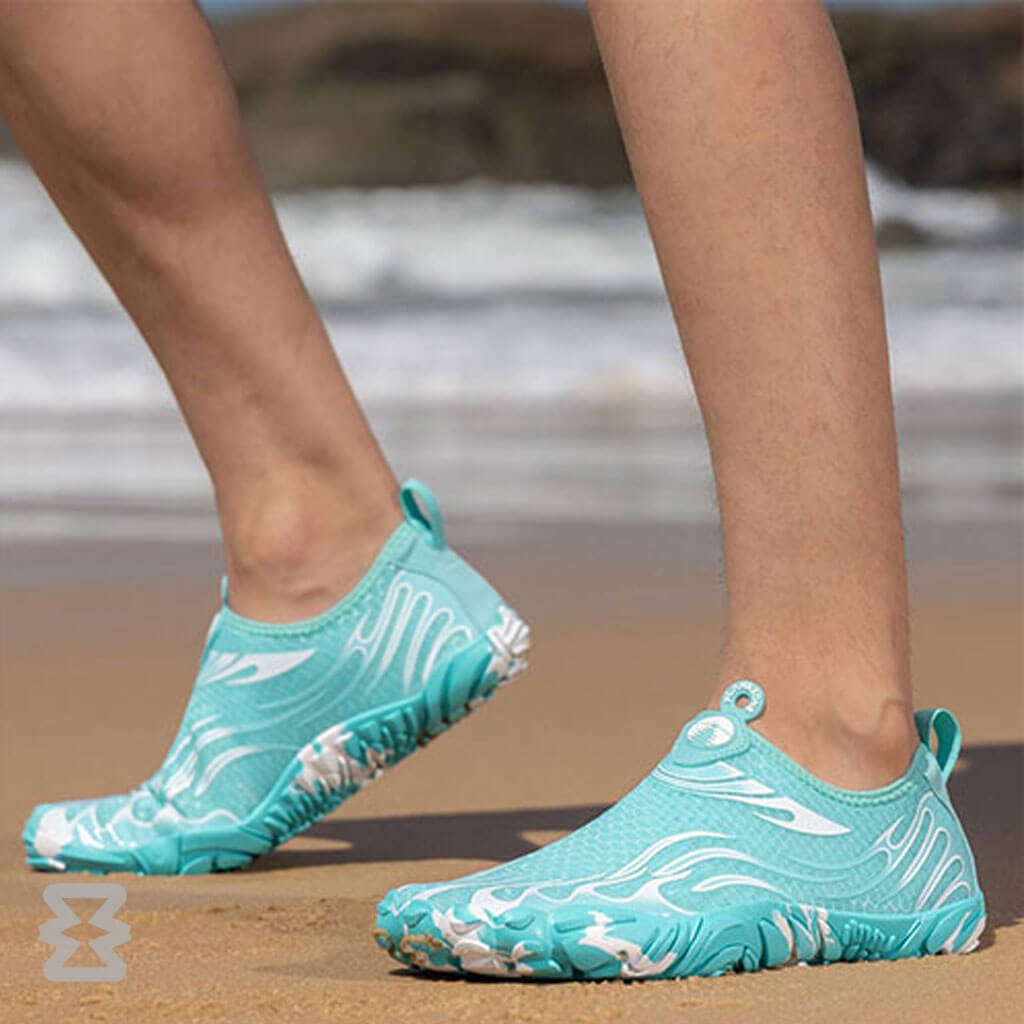 کفش آبی زنانه Plankzone مدل Leymar رنگ سفید آبی