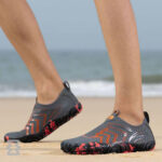 کفش آبی مردانه Plankzone مدل Reghez رنگ مشکی نارنجی