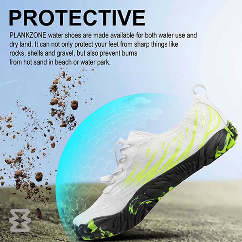 کفش آبی زنانه Plankzone مدل Deep Ocean رنگ سفید سبز
