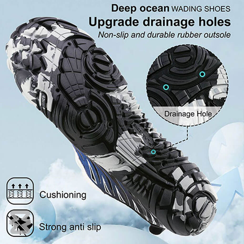 کفش آبی مردانه Plankzone مدل Deep Ocean رنگ سفید آبی