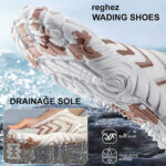 کفش آبی زنانه Plankzone مدل Reghez رنگ سفید قهوه ای