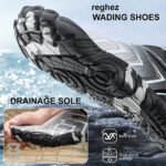 کفش آبی مردانه Plankzone مدل Reghez رنگ مشکی سفید