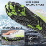 کفش آبی زنانه Plankzone مدل Deep Ocean رنگ سفید سبز