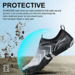 کفش آبی مردانه Plankzone مدل Reghez رنگ مشکی سفید