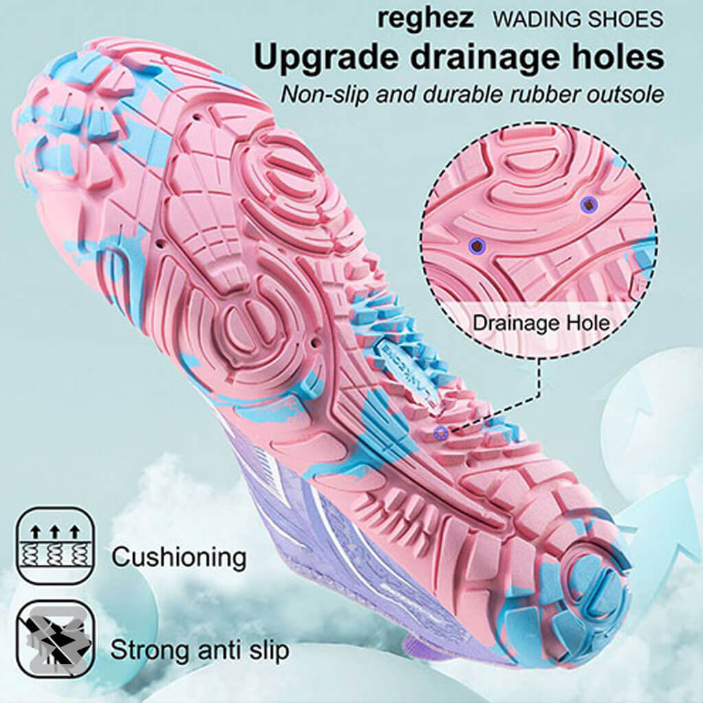 کفش آبی زنانه Plankzone مدل Reghez رنگ صورتی بنفش