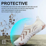 کفش آبی زنانه Plankzone مدل Reghez رنگ سفید قهوه ای