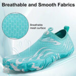 کفش آبی زنانه Plankzone مدل Leymar رنگ سفید آبی