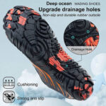 کفش آبی مردانه Plankzone مدل Deep Ocean رنگ طوسی نارنجی