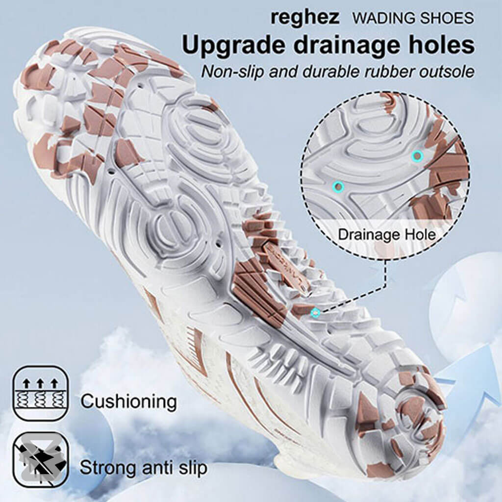 کفش آبی زنانه Plankzone مدل Reghez رنگ سفید قهوه ای