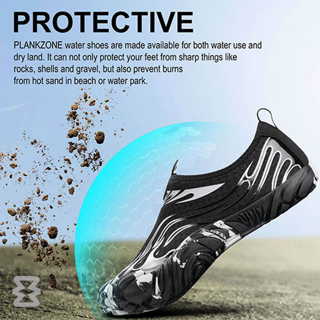 کفش آبی مردانه Plankzone مدل Leymar رنگ سفید مشکی