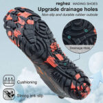 کفش آبی مردانه Plankzone مدل Reghez رنگ مشکی نارنجی