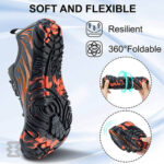 کفش آبی مردانه Plankzone مدل Deep Ocean رنگ طوسی نارنجی