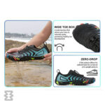 کفش آبی زنانه Plankzone مدل Atlas رنگ مشکی آبی