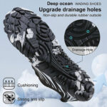 کفش آبی مردانه Plankzone مدل Deep Ocean رنگ سفید مشکی