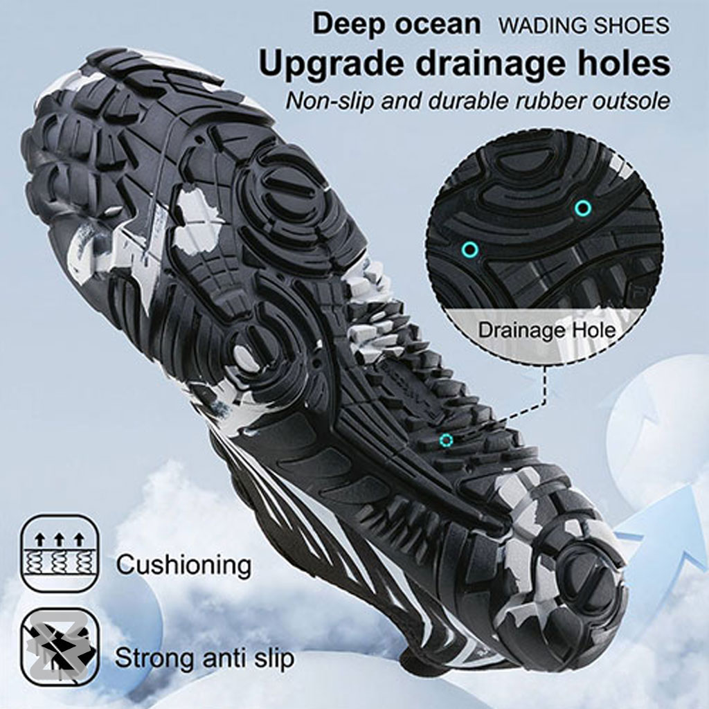 کفش آبی مردانه Plankzone مدل Deep Ocean رنگ سفید مشکی