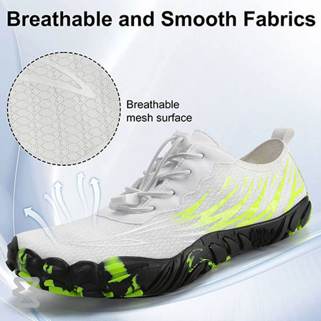 کفش آبی زنانه Plankzone مدل Deep Ocean رنگ سفید سبز