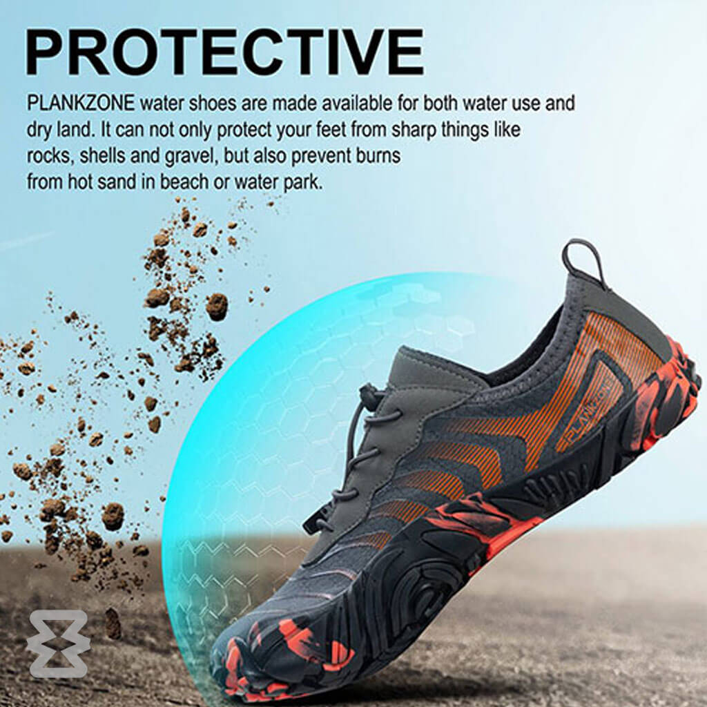 کفش آبی مردانه Plankzone مدل Atlas رنگ نارنجی مشکی