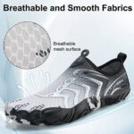 کفش آبی مردانه Plankzone مدل Reghez رنگ مشکی سفید