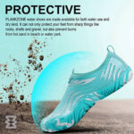 کفش آبی زنانه Plankzone مدل Leymar رنگ سفید آبی