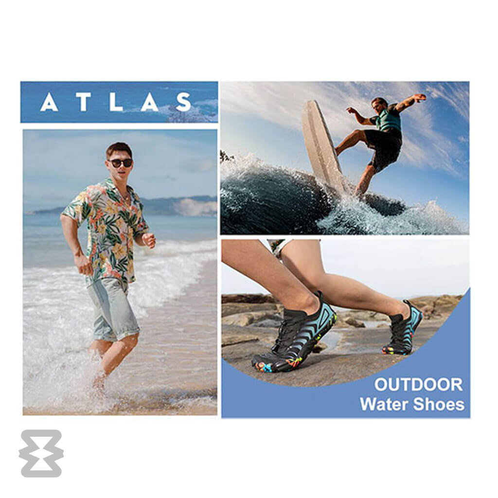 کفش آبی زنانه Plankzone مدل Atlas رنگ مشکی آبی