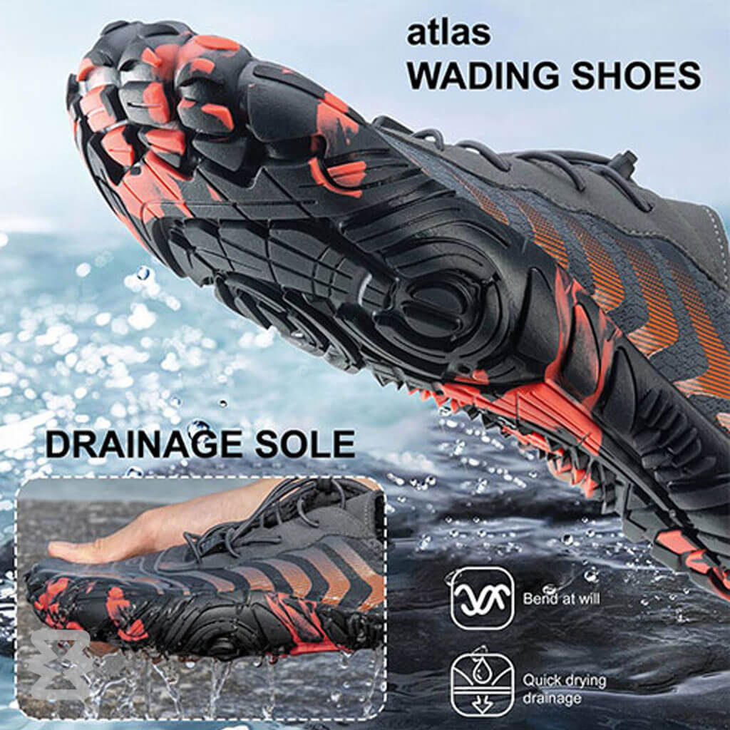 کفش آبی مردانه Plankzone مدل Atlas رنگ نارنجی مشکی