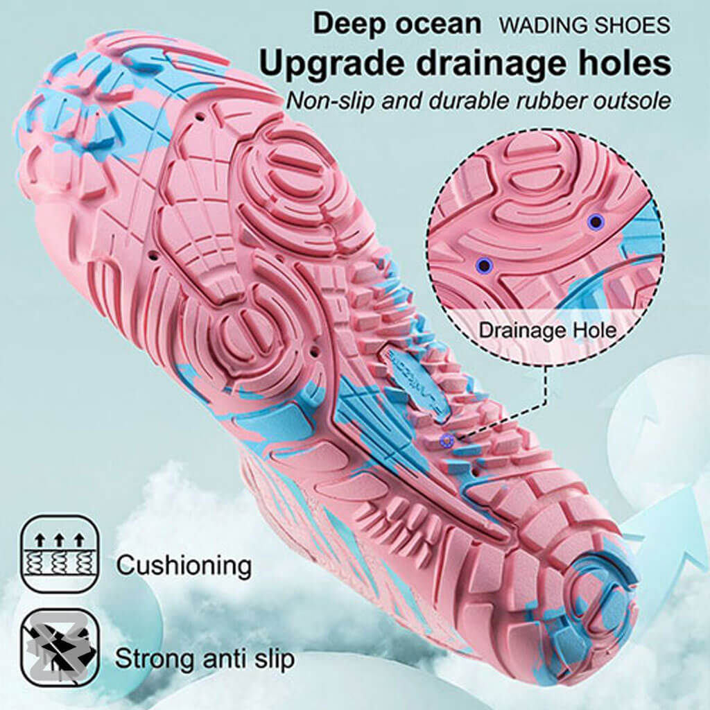 کفش آبی زنانه Plankzone مدل Deep Ocean رنگ آبی صورتی