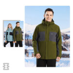 کاپشن دوپوش پلار مردانه اسنوهاک کد 68991