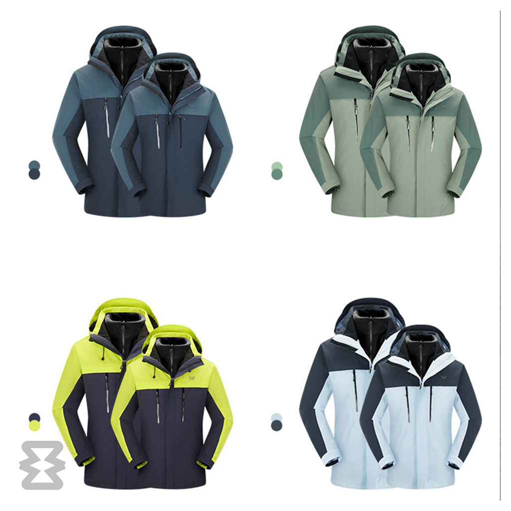 کاپشن دو پوش پلار مردانه اسنوهاک کد 79817