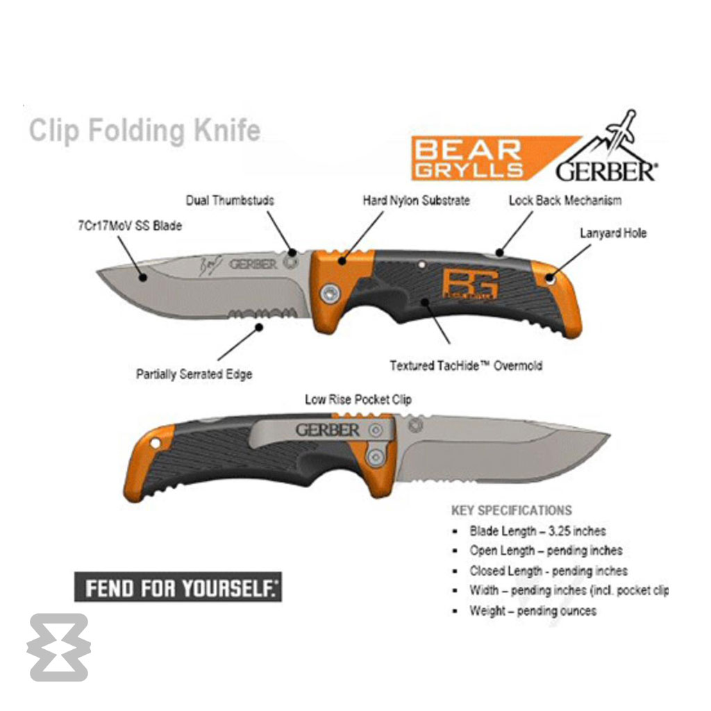 چاقو گربر مدل 114